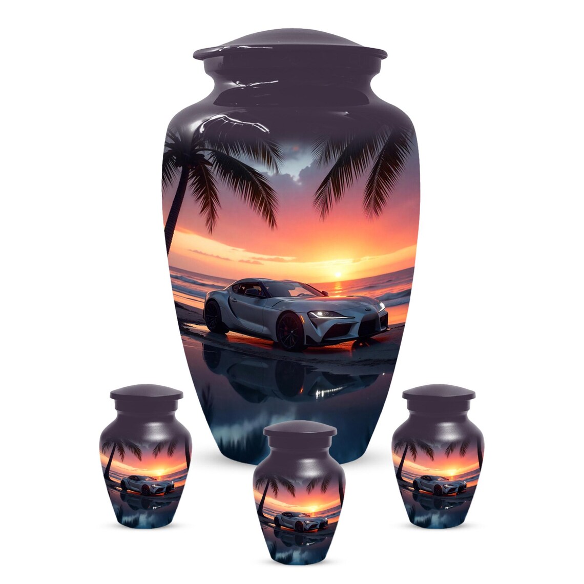 Car Sunset Urn For Human Ashes