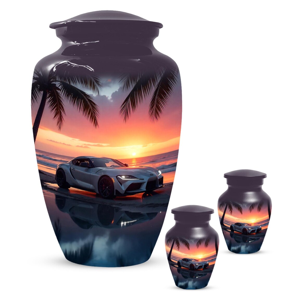 Car Sunset Urn For Human Ashes