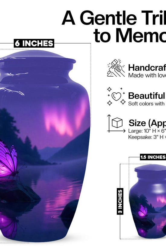 Butterfly Personalized Urn for Human Ashe