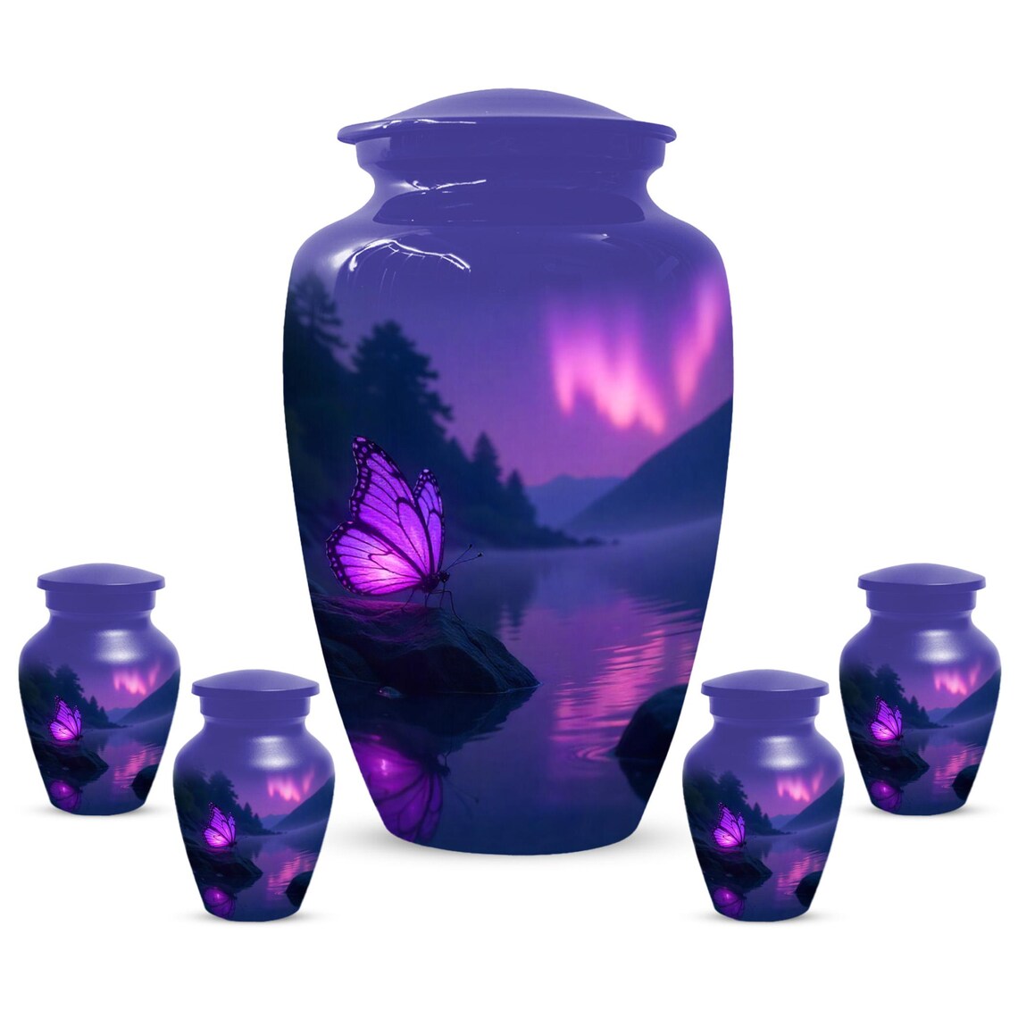 Butterfly Personalized Urn for Human Ashe