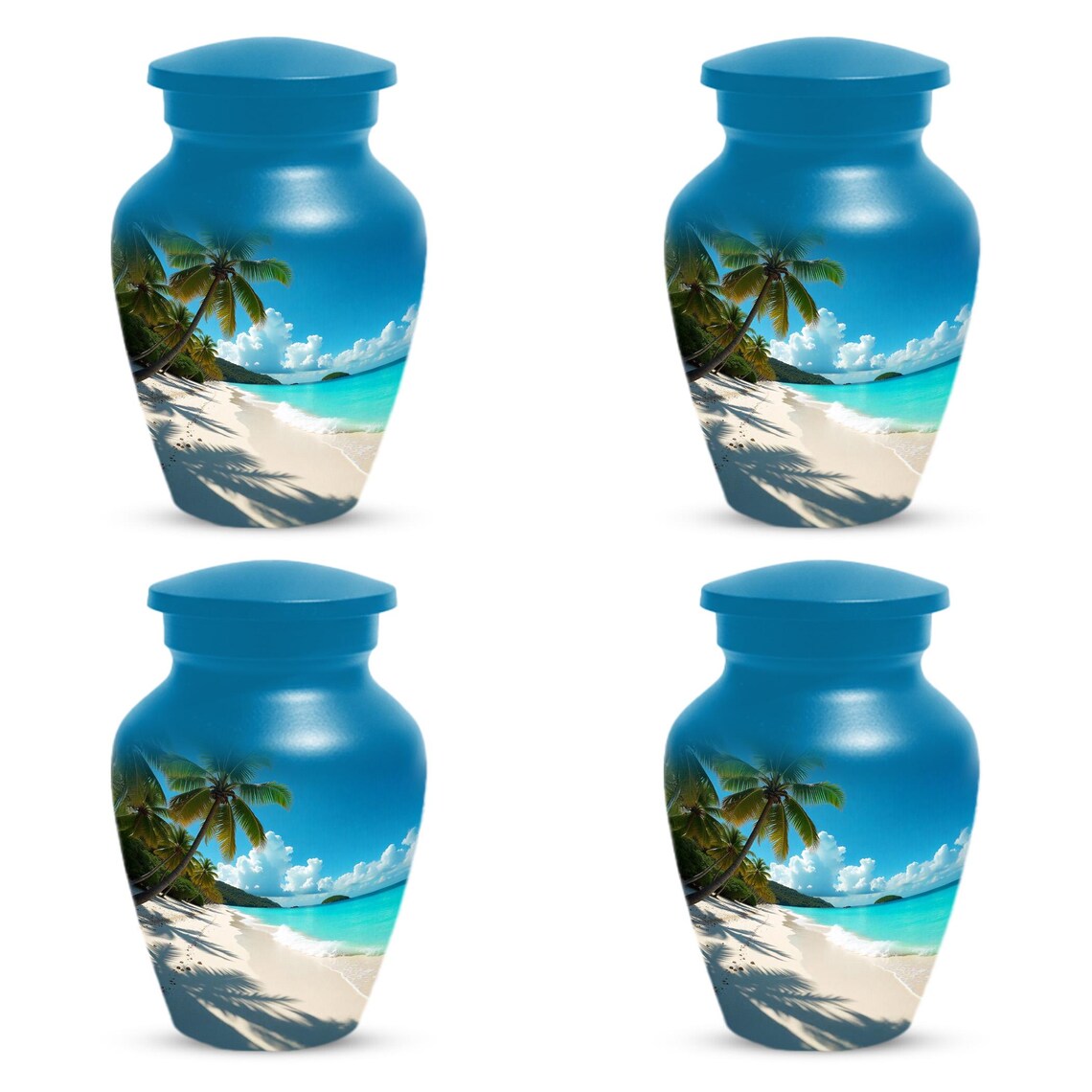 Ocean Beach Cremation Urn For Ashes | Handmade Mini Small Urns For Mom and Dad
