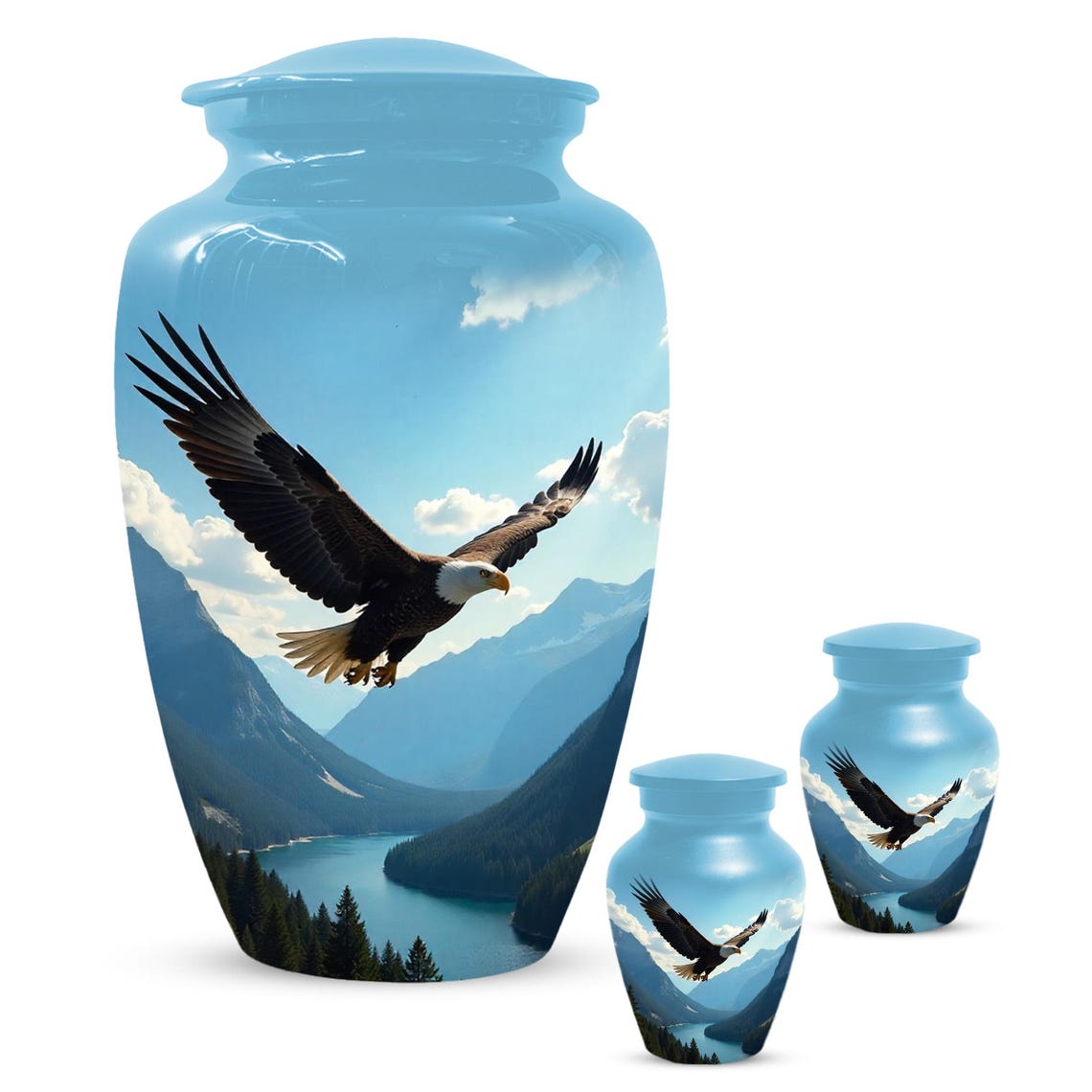Personalized Eagle Urn