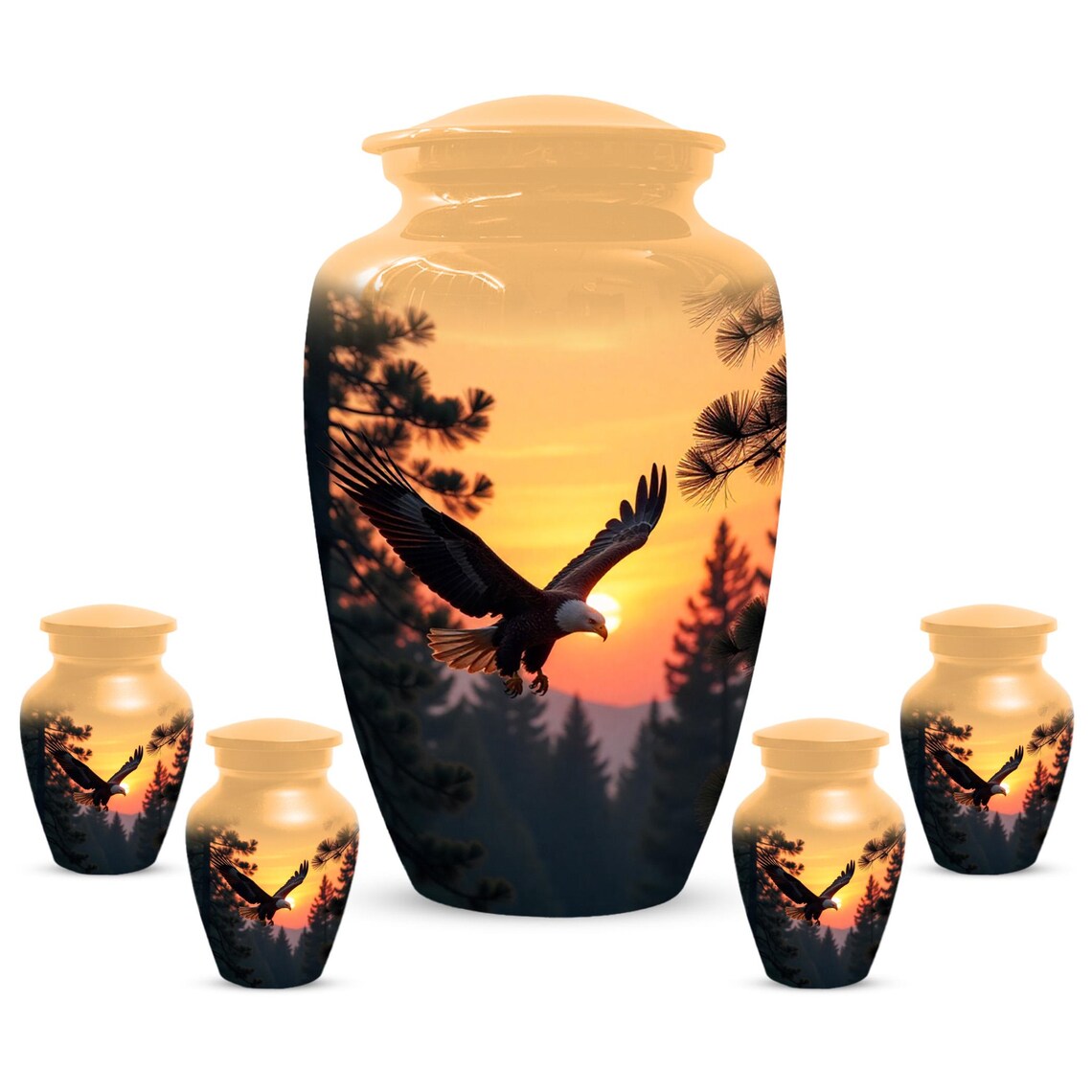 Custom Eagle Urn for Ashes, Military Urns for Veterans