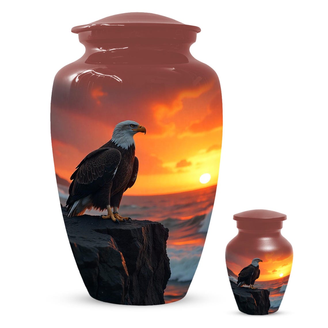 Eagle Urn for Ashes, Sunset Cremation Urns for Human