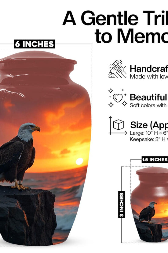 Eagle Urn for Ashes, Sunset Cremation Urns for Human
