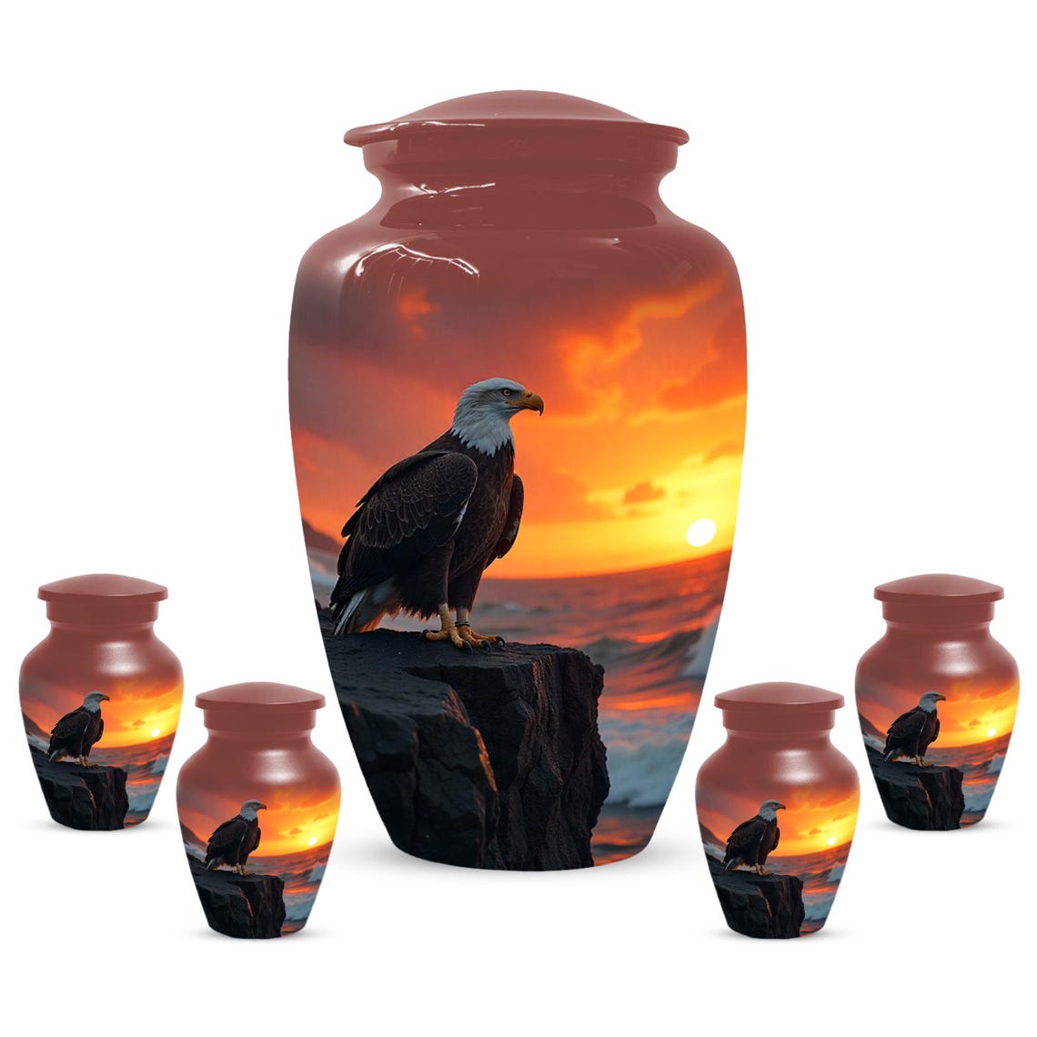 Eagle Urn for Ashes, Sunset Cremation Urns for Human