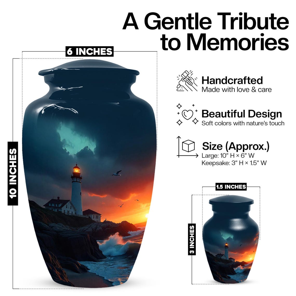 Lighthouse Urns For Human Ashes