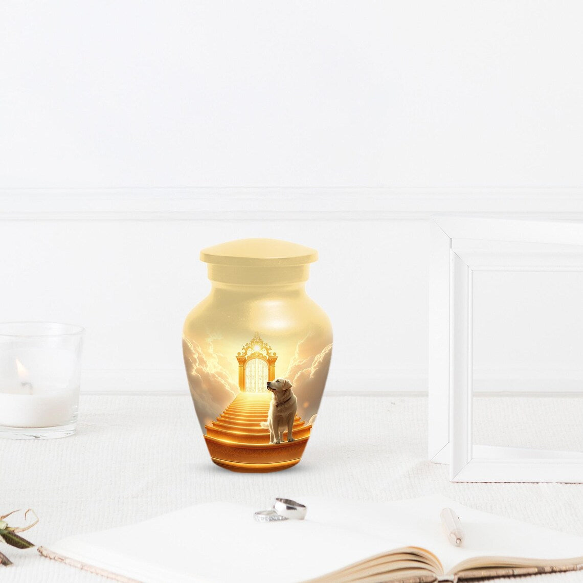 Handmade Labrador Dog Urns For Ashes | Personalized Pet Urn For Memorial
