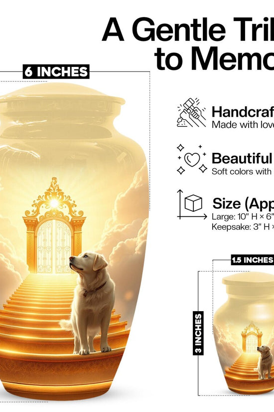 Handmade Labrador Dog Urns For Ashes | Personalized Pet Urn For Memorial
