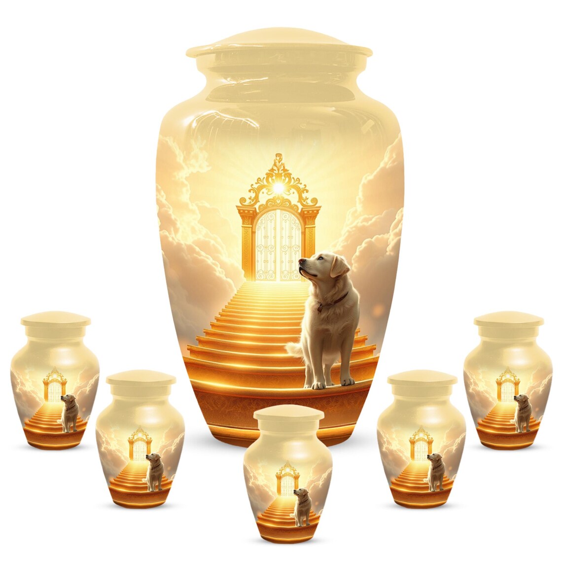 Handmade Labrador Dog Urns For Ashes | Personalized Pet Urn For Memorial
