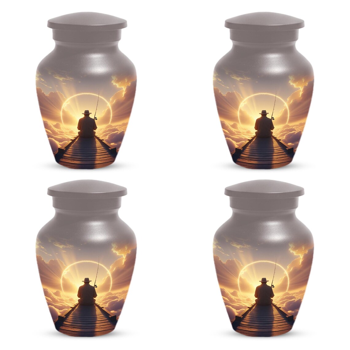 Gone Fishing in Heaven Urn for Dad