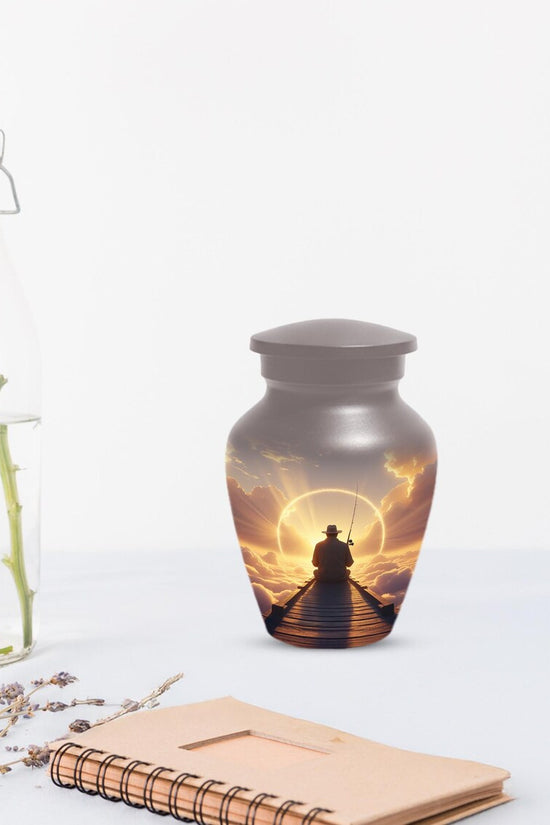 Gone Fishing in Heaven Urn for Dad