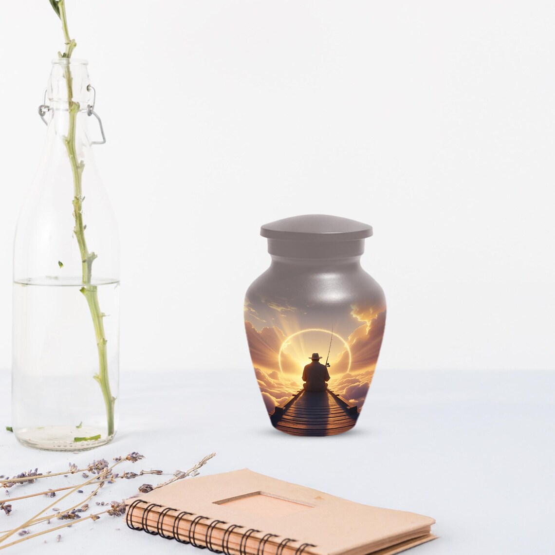 Gone Fishing in Heaven Urn for Dad