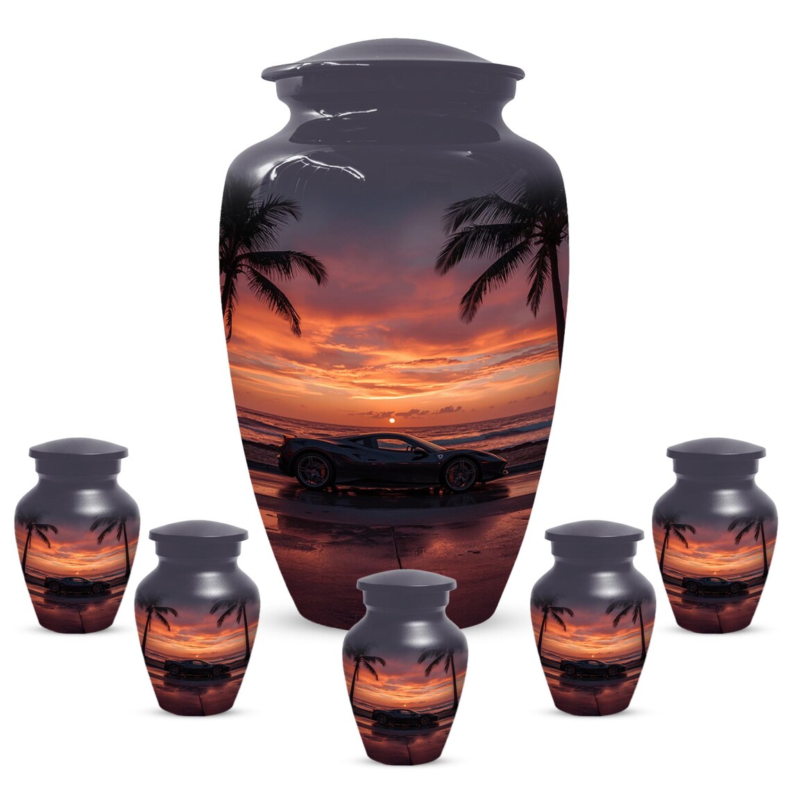 Exotic Car Urn For Human Ashes | Handmade Urns For Adult Male
