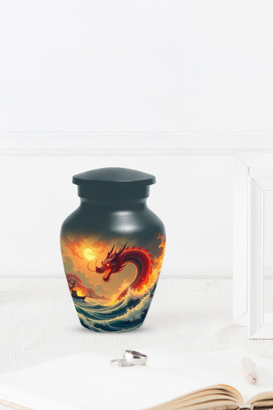 Aggresive Dragon Urn For Adult Male