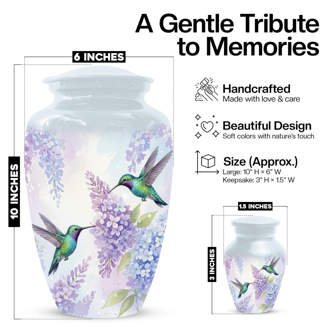 Hummingbird Urn For Ashes