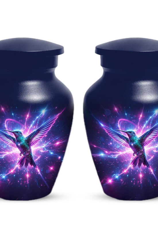 Purple Hummingbird Urn For Ashes