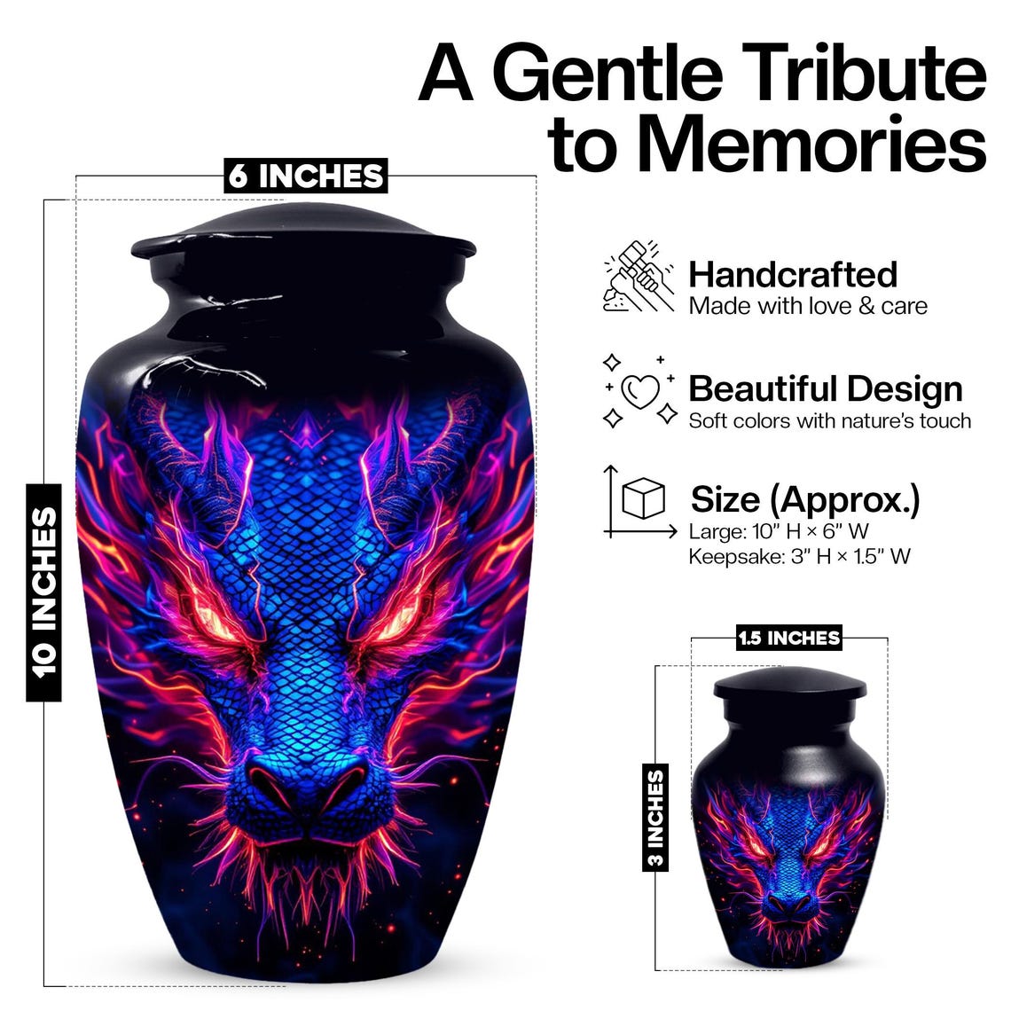 Bearded Dragon Urn For Human Ashes