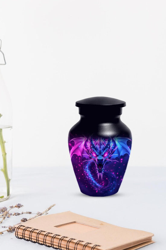 Neon Dragon Cremation Urn For Human Ashes