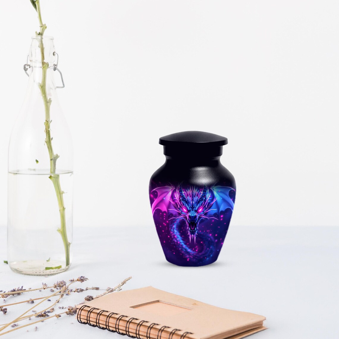 Neon Dragon Cremation Urn For Human Ashes