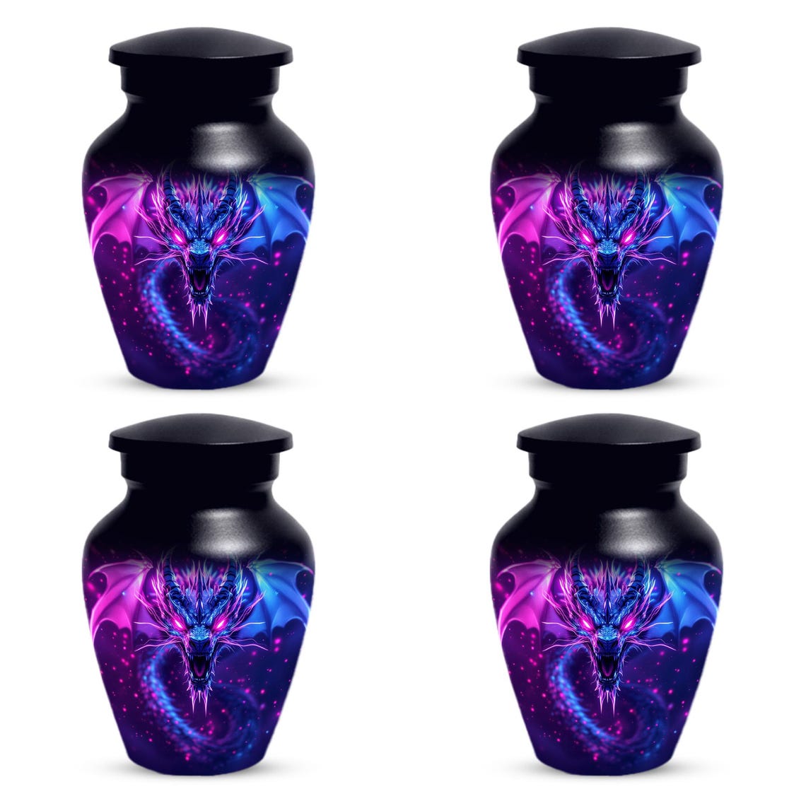 Neon Dragon Cremation Urn For Human Ashes