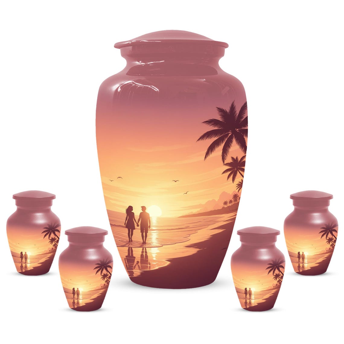 Beach Couple Love Urn For Ashes