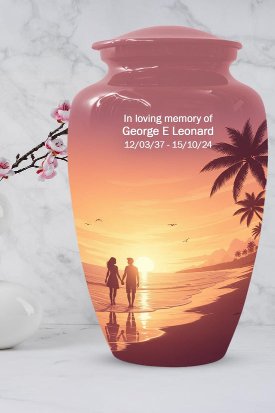 Beach Couple Love Urn For Ashes