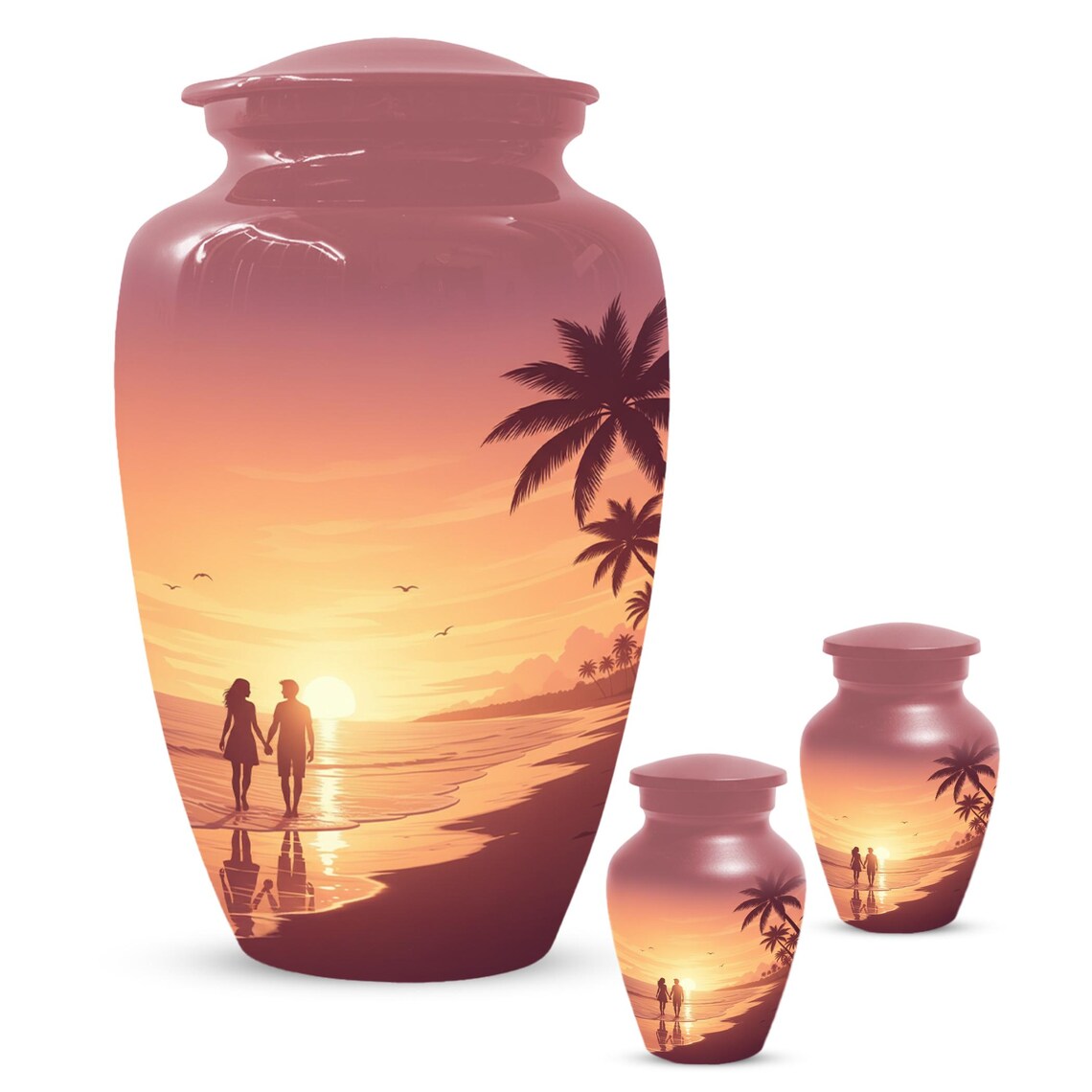 Beach Couple Love Urn For Ashes