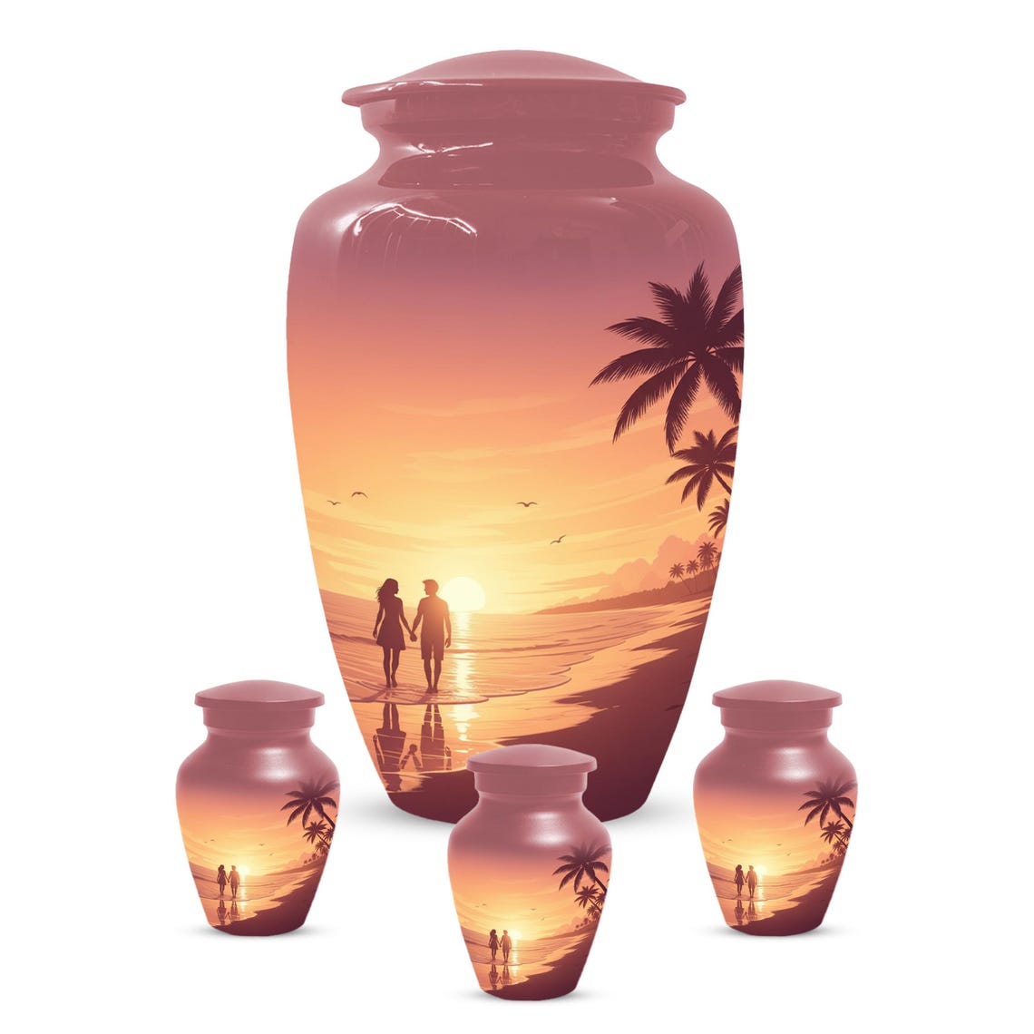 Beach Couple Love Urn For Ashes