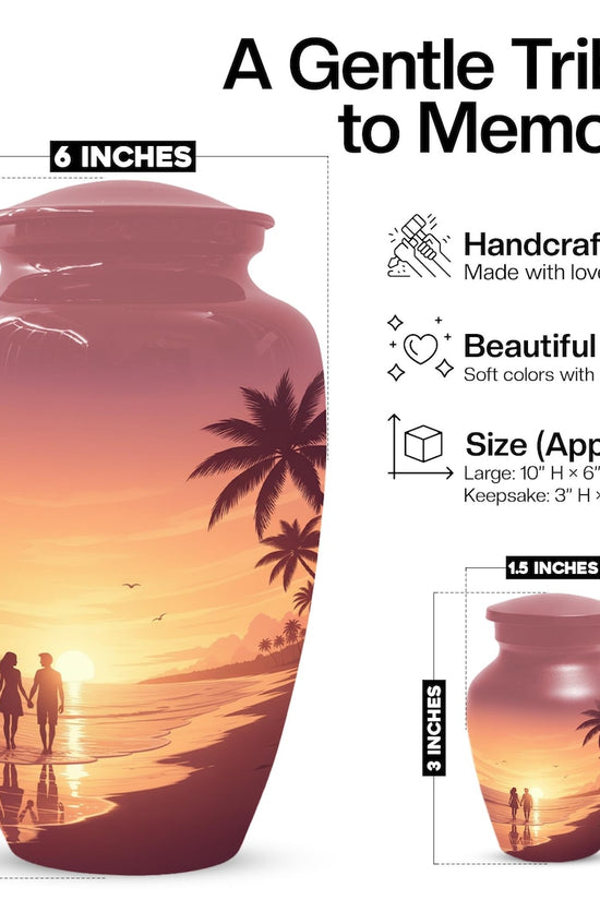 Beach Couple Love Urn For Ashes