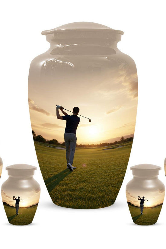 Handmade Golf Urn for Dad | Memorial Keepsake Urns