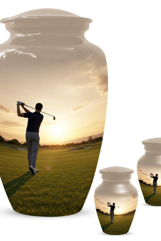 Handmade Golf Urn for Dad | Memorial Keepsake Urns