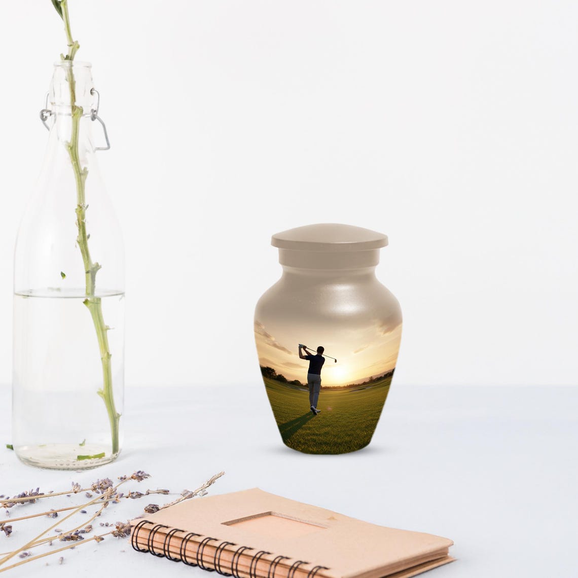Handmade Golf Urn for Dad | Memorial Keepsake Urns