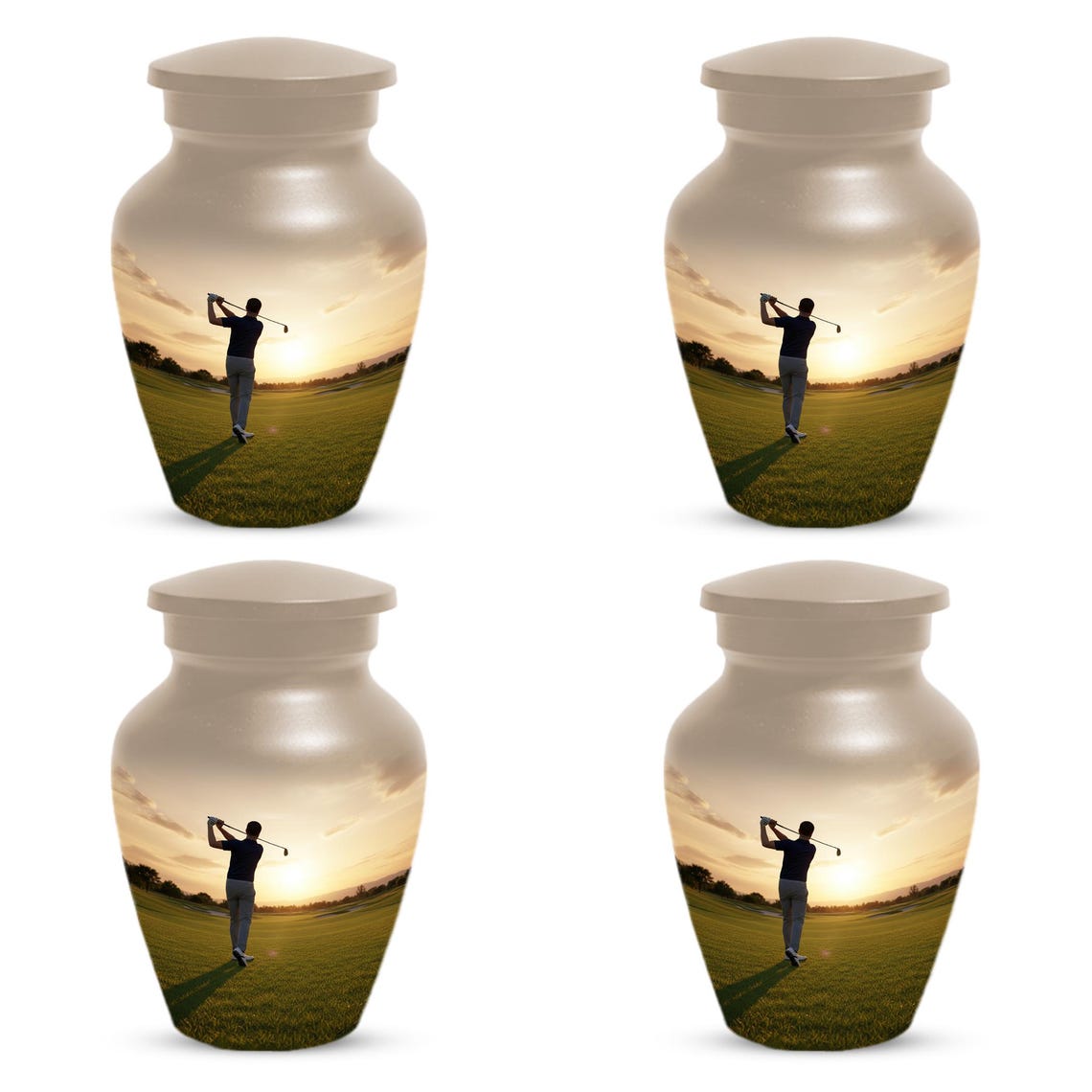 Handmade Golf Urn for Dad | Memorial Keepsake Urns