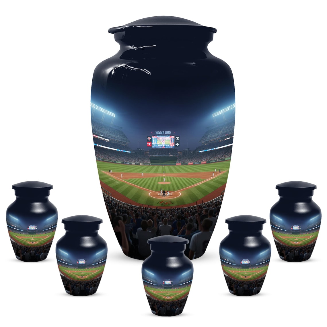 Customized Baseball Cremation Urn for Dad, Keepsake Urns