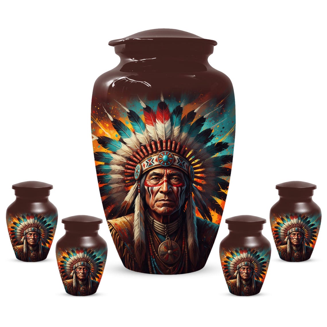 Personalized Native American Urn