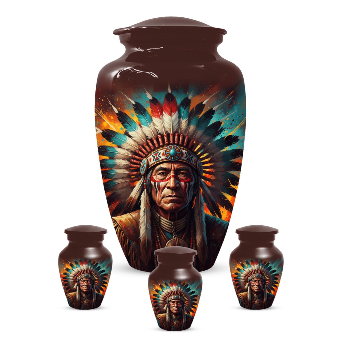 Personalized Native American Urn