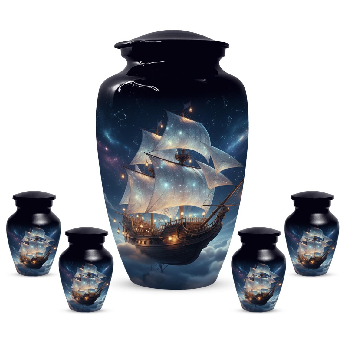 Fantasy Sailboat Urns For Ashes 