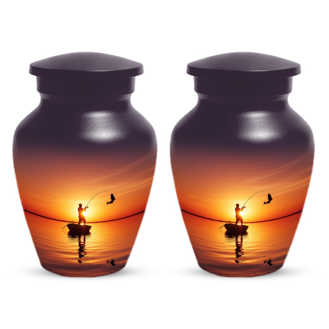 Sunset Fishing Urn for Dad