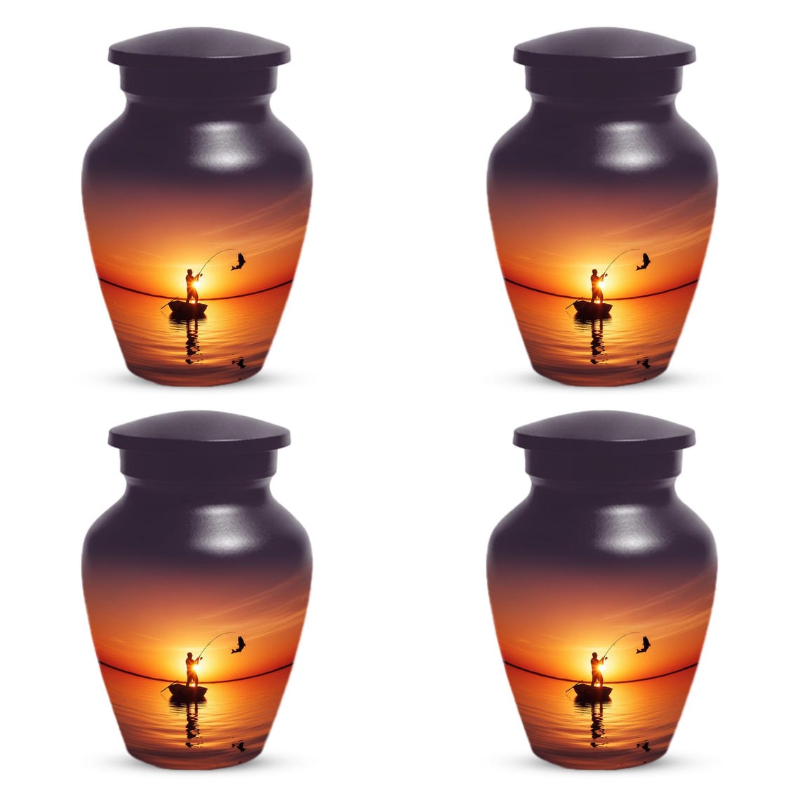 Sunset Fishing Urn for Dad