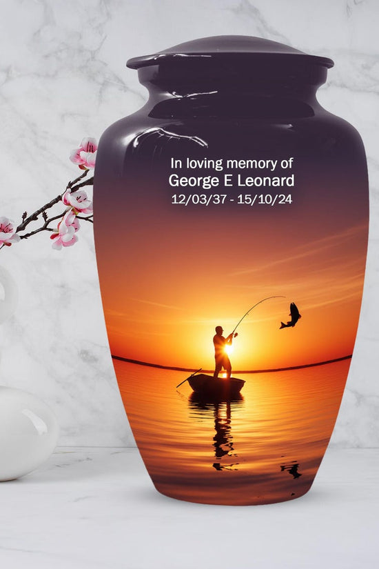 Sunset Fishing Urn for Dad