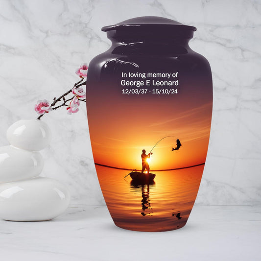 Sunset Fishing Urn for Dad