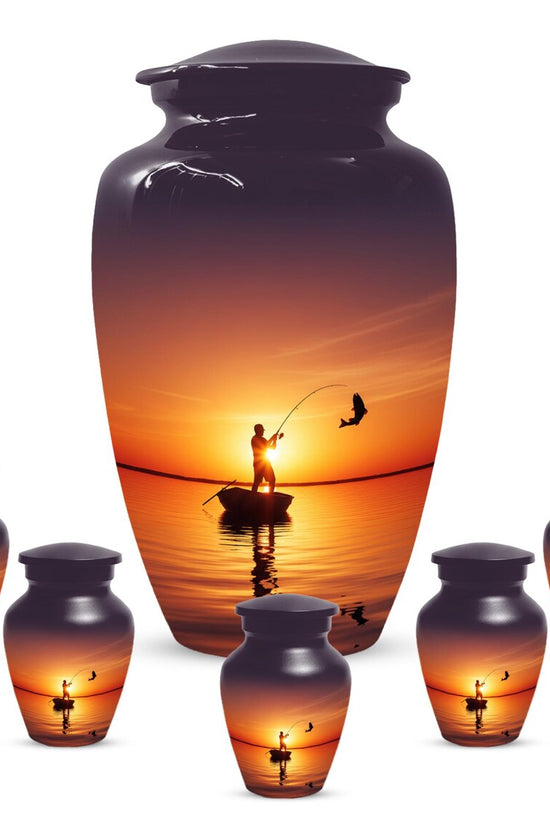 Sunset Fishing Urn for Dad