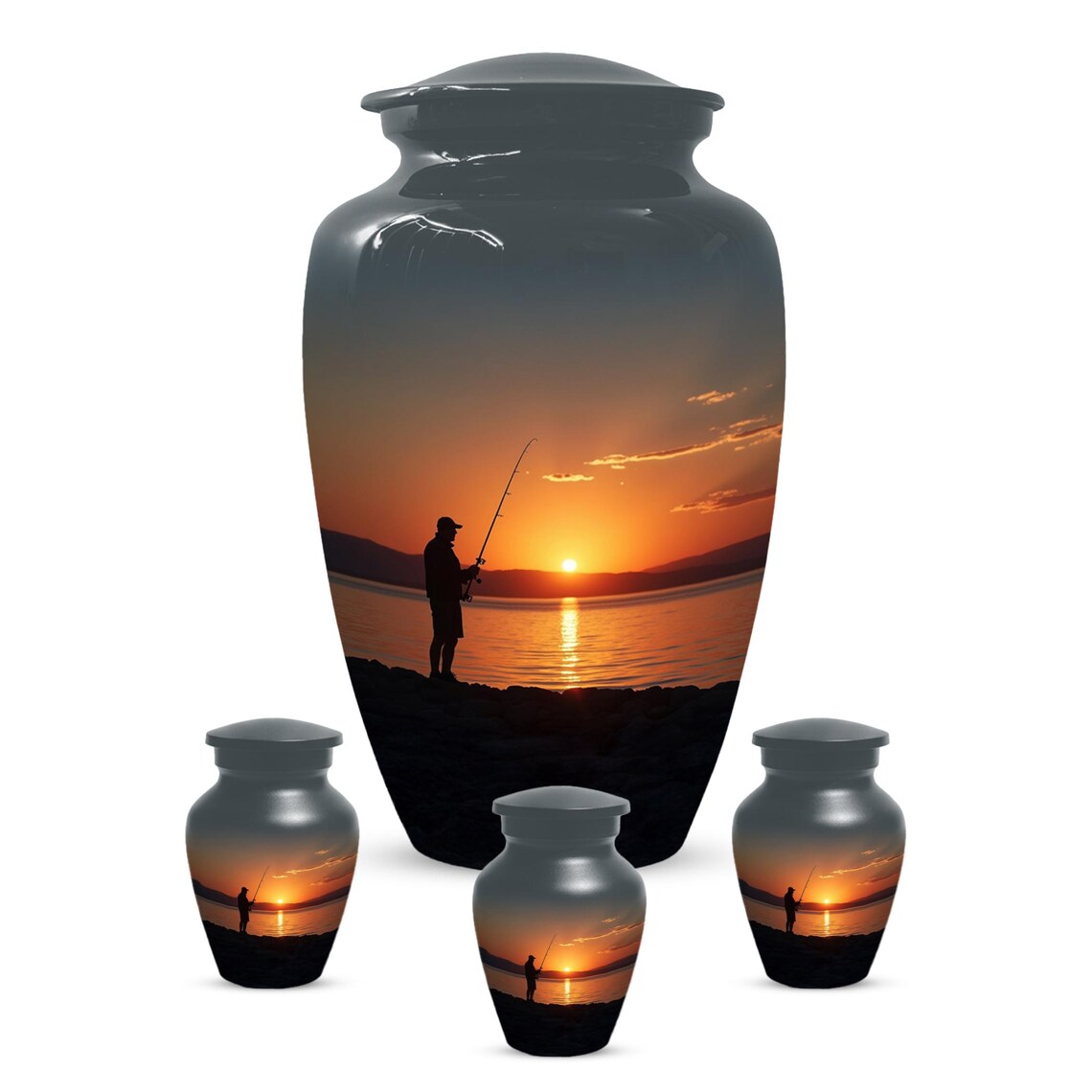 Fisherman Cremation Urns Adult