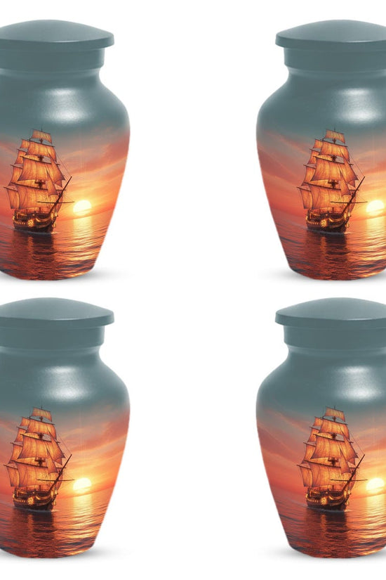 Sailboat Sunset Urns For Ashes | Ocean Ship Custom Urn
