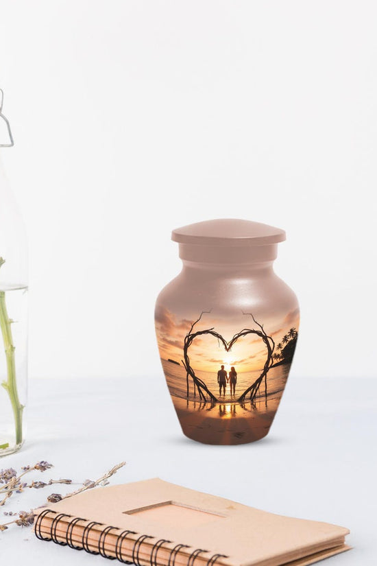 Orange Sunset Beach Urns For Ashes