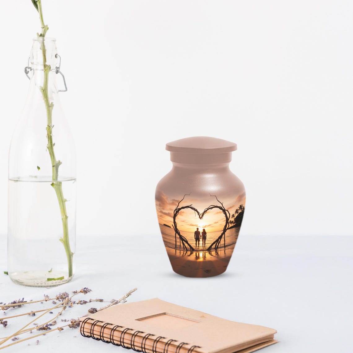 Orange Sunset Beach Urns For Ashes