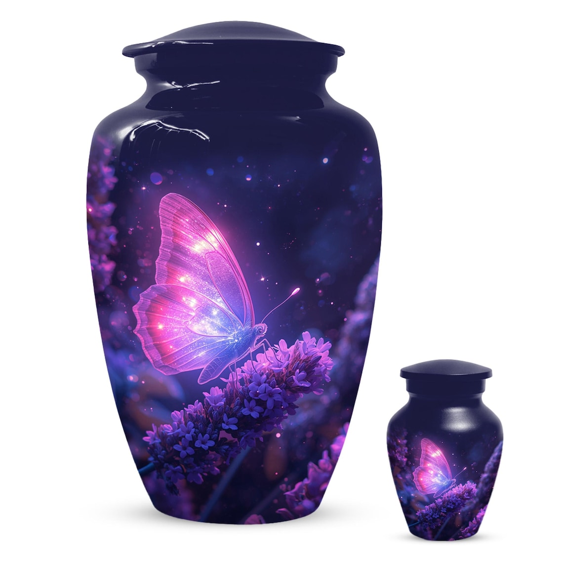 Pink  Butterfly Urn For Women