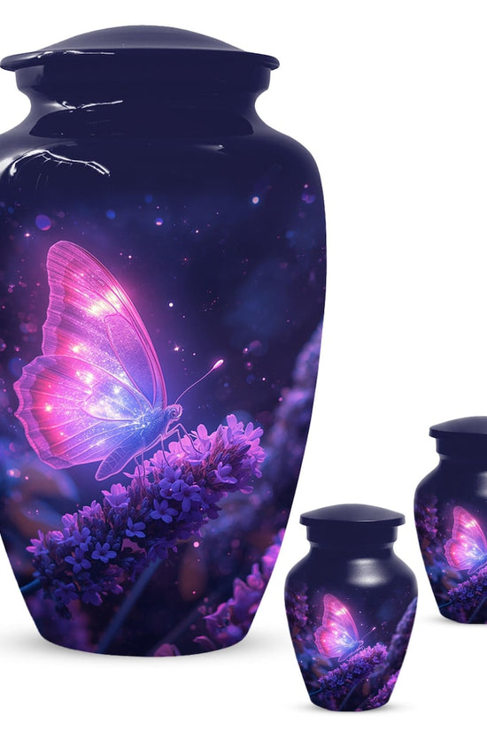 Pink  Butterfly Urn For Women