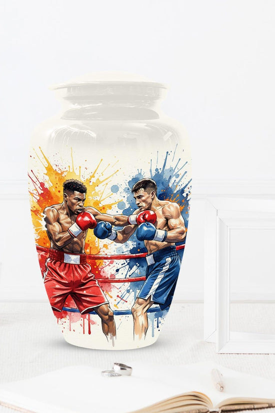 Boxing Artistic Urn for Ashes - Cremation Urns for Fighter - Small Keepsakes